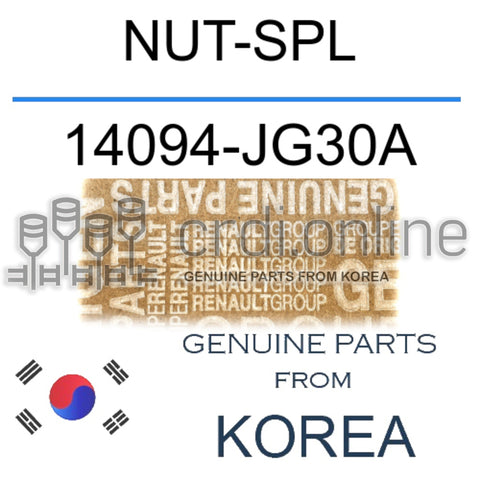 NUT-SPL [ORIGINAL] 14094-JG30A 14094JG30A 14094 JG30A