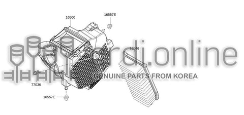 ELEMENT ASSY 16546-7674R 165467674R 16546 7674R