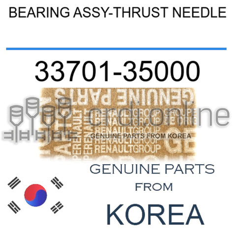 BEARING ASSY-THRUST NEEDLE [ORIGINAL] 33701-35000 3370135000 33701 35000