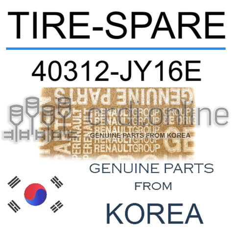 TIRE-SPARE [ORIGINAL] 40312-JY16E 40312JY16E 40312 JY16E