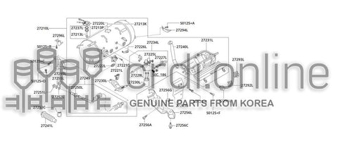 NUT-COUPLING 27251-51900 2725151900 27251 51900