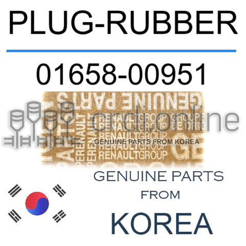 PLUG-RUBBER [ORIGINAL] 01658-00951 0165800951 01658 00951
