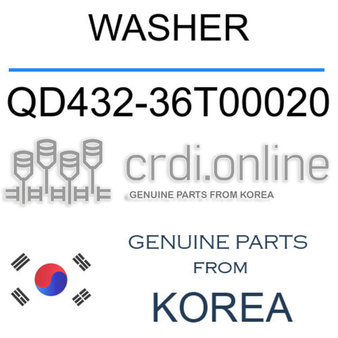 WASHER QD432-36T00020 QD43236T00020 QD432 36T00020