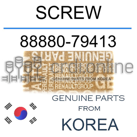 SCREW [ORIGINAL] 88880-79413 8888079413 88880 79413