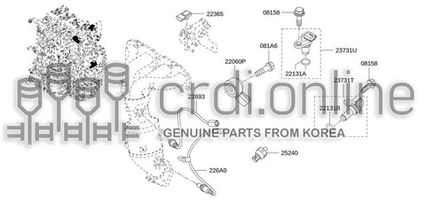 SENSOR ASSY-O2REAR 226A0-JA10C 226A0JA10C 226A0 JA10C
