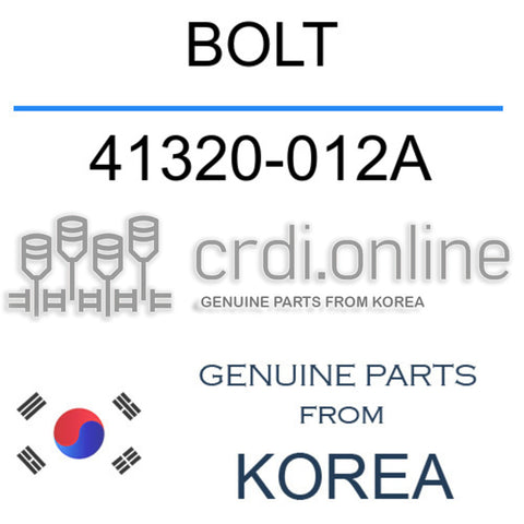 BOLT 41320-012A 41320012A 41320 012A