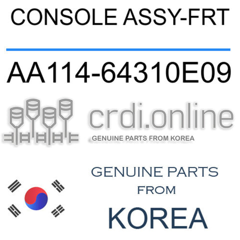 CONSOLE ASSY-FRT [ORIGINAL] AA114-64310E09 AA11464310E09 AA114 64310E09
