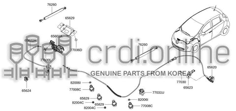 BMPR 2ND-HOOD 82004-00874 8200400874 82004 00874