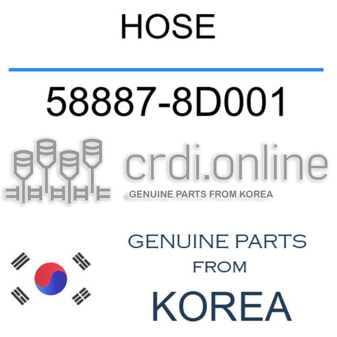 HOSE 58887-8D001 588878D001 58887 8D001