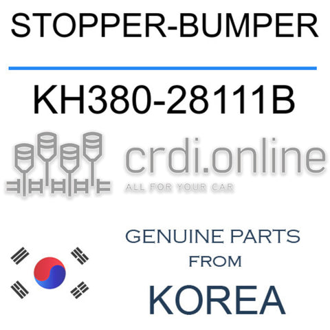 STOPPER-BUMPER [ORIGINAL] KH380-28111B KH38028111B KH380 28111B