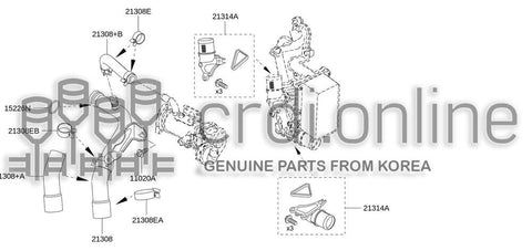 HOSE-WATER 77010-62288 7701062288 77010 62288