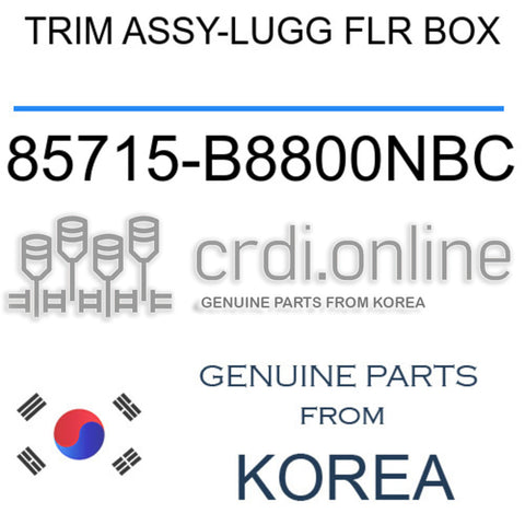 TRIM ASSY-LUGG FLR BOX [ORIGINAL] 85715-B8800NBC 85715B8800NBC 85715 B8800NBC