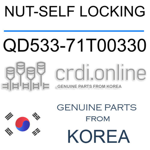 NUT-SELF LOCKING [ORIGINAL] QD533-71T00330 QD53371T00330 QD533 71T00330