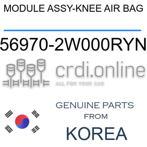 MODULE ASSY-KNEE AIR BAG [ORIGINAL] 56970-2W000RYN 569702W000RYN 56970 2W000RYN