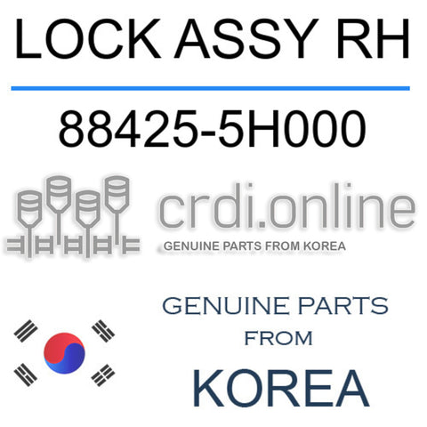 LOCK ASSY RH 88425-5H000 884255H000 88425 5H000