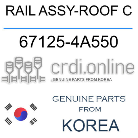 RAIL ASSY-ROOF C 67125-4A550 671254A550 67125 4A550