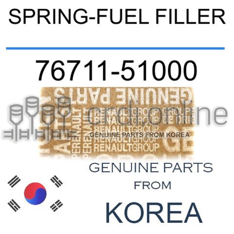 SPRING-FUEL FILLER [ORIGINAL] 76711-51000 7671151000 76711 51000