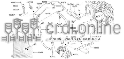 BRACKET-PIPEA 92551-JG00A 92551JG00A 92551 JG00A