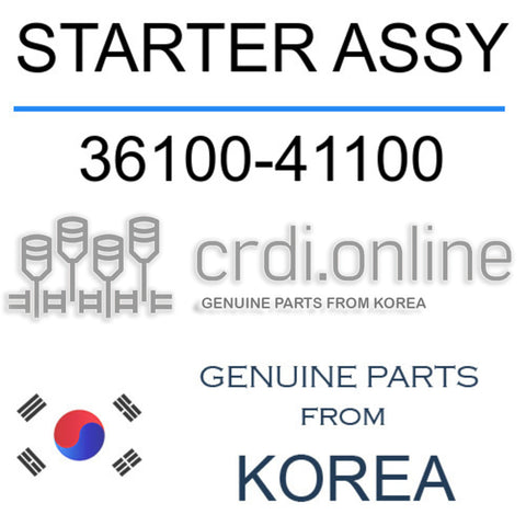 STARTER ASSY [ORIGINAL] 36100-41100 3610041100 36100 41100