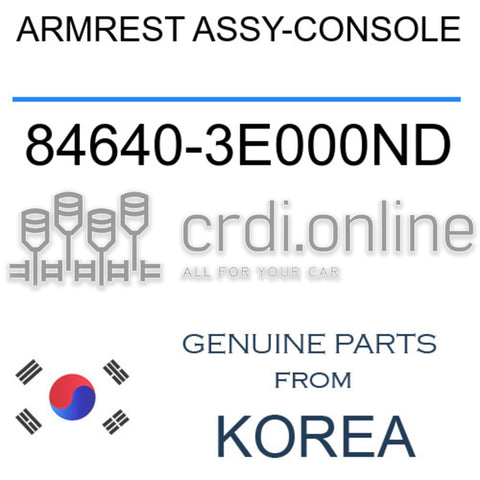ARMREST ASSY-CONSOLE 84640-3E000ND 846403E000ND 84640 3E000ND