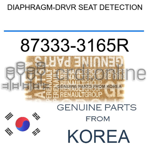 DIAPHRAGM-DRVR SEAT DETECTION [ORIGINAL] 87333-3165R 873333165R 87333 3165R