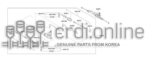 CLAMP-BOOTSTEERING GEAR [ORIGINAL] 46481-51310 4648151310 46481 51310