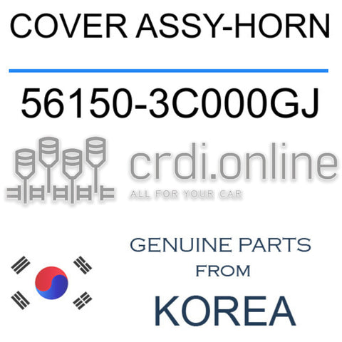 COVER ASSY-HORN [ORIGINAL] 56150-3C000GJ 561503C000GJ 56150 3C000GJ