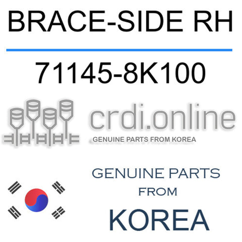 BRACE-SIDE RH 71145-8K100 711458K100 71145 8K100