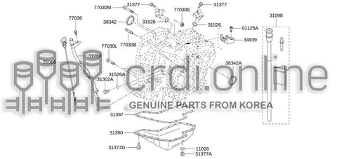 GAUGE ASSY-OIL LEVEL 82009-53347 8200953347 82009 53347