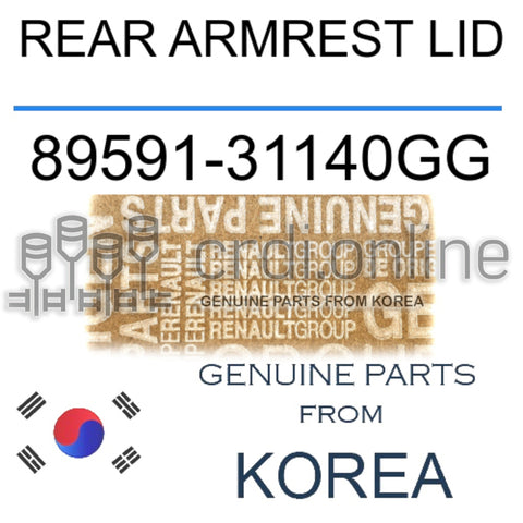 REAR ARMREST LID [ORIGINAL] 89591-31140GG 8959131140GG 89591 31140GG