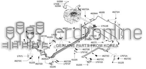 CLIP-PS TUBE [ORIGINAL] 49729-2J00B 497292J00B 49729 2J00B