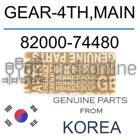 GEAR-4TH,MAIN [ORIGINAL] 82000-74480 8200074480 82000 74480