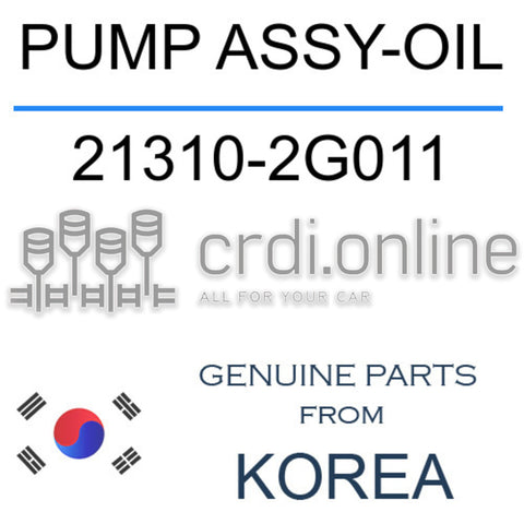 PUMP ASSY-OIL 21310-2G011 213102G011 21310 2G011