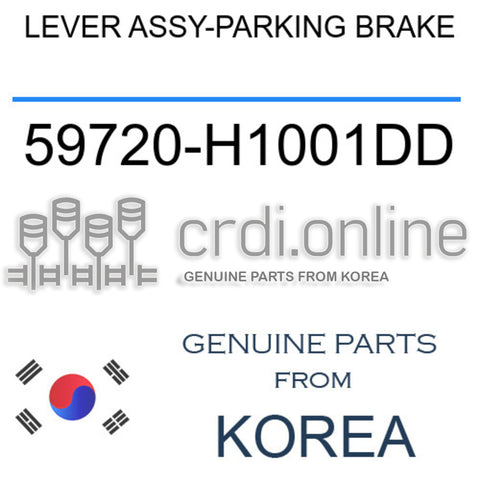 LEVER ASSY-PARKING BRAKE [ORIGINAL] 59720-H1001DD 59720H1001DD 59720 H1001DD