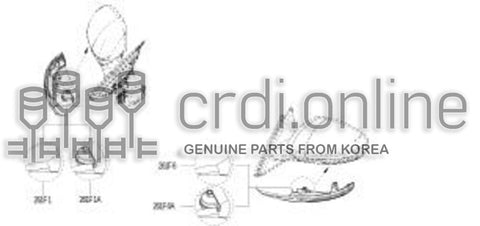 LAMP ASSY-SIDE SIGNAL RH 261F1-2536R 261F12536R 261F1 2536R