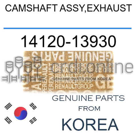CAMSHAFT ASSY,EXHAUST [ORIGINAL] 14120-13930 1412013930 14120 13930