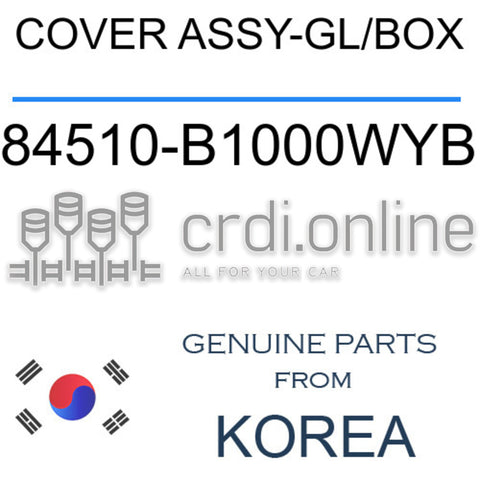 COVER ASSY-GL/BOX [ORIGINAL] 84510-B1000WYB 84510B1000WYB 84510 B1000WYB