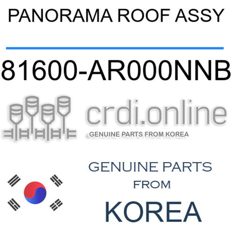 PANORAMA ROOF ASSY [ORIGINAL] 81600-AR000NNB 81600AR000NNB 81600 AR000NNB