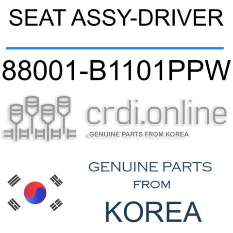 SEAT ASSY-DRIVER [ORIGINAL] 88001-B1101PPW 88001B1101PPW 88001 B1101PPW
