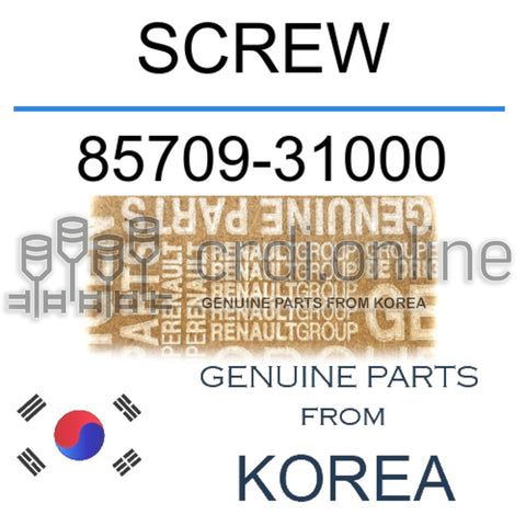 SCREW [ORIGINAL] 85709-31000 8570931000 85709 31000