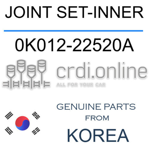 JOINT SET-INNER [ORIGINAL] 0K012-22520A 0K01222520A 0K012 22520A