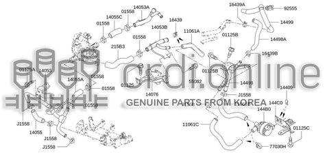 PIPE ASSY-WATER 11061-4241R 110614241R 11061 4241R