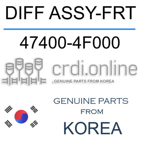 DIFF ASSY-FRT [ORIGINAL] 47400-4F000 474004F000 47400 4F000