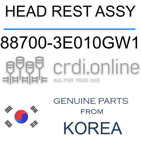 HEAD REST ASSY [ORIGINAL] 88700-3E010GW1 887003E010GW1 88700 3E010GW1