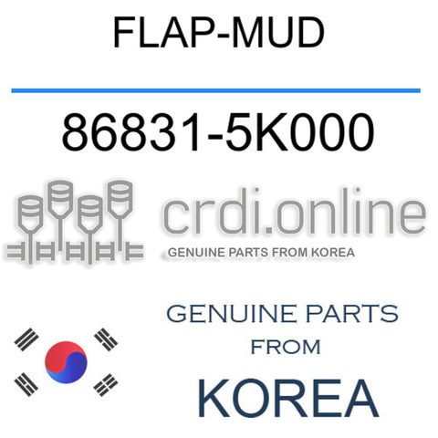 FLAP-MUD [ORIGINAL] 86831-5K000 868315K000 86831 5K000