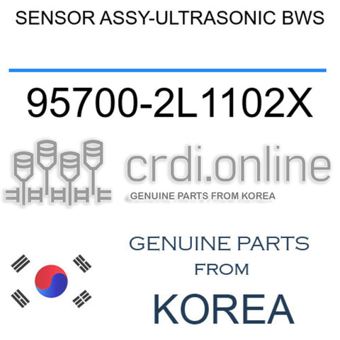 SENSOR ASSY-ULTRASONIC BWS [ORIGINAL] 95700-2L1102X 957002L1102X 95700 2L1102X