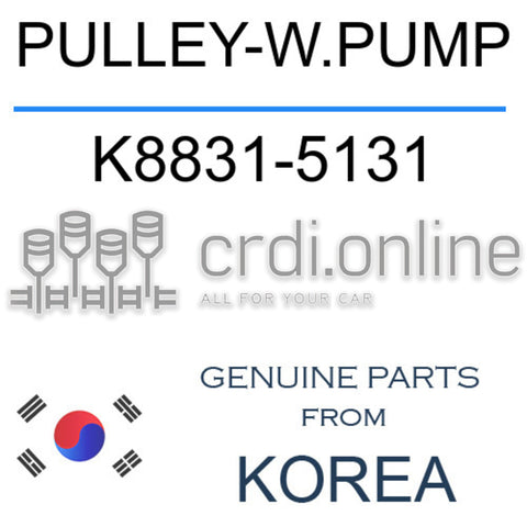 PULLEY-W.PUMP [ORIGINAL] K8831-5131 K88315131 K8831 5131