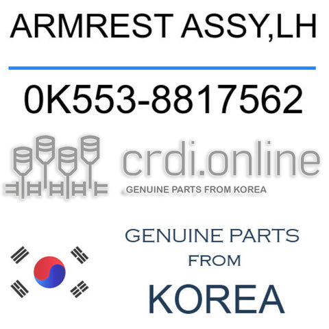 ARMREST ASSY,LH 0K553-8817562 0K5538817562 0K553 8817562