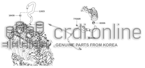 HOSE ASSY-BLOWBY 11823-1KC0A 118231KC0A 11823 1KC0A