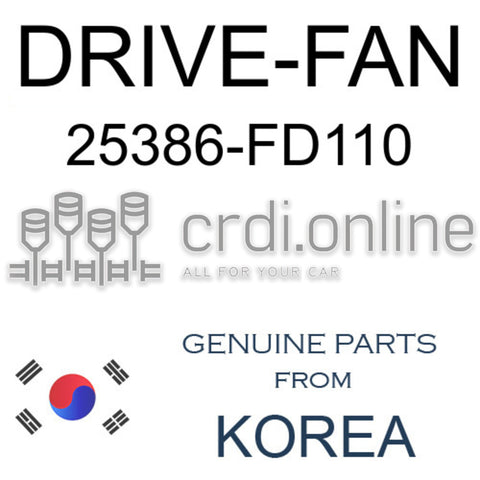 DRIVE-FAN [ORIGINAL] 25386-FD110 25386FD110 25386 FD110